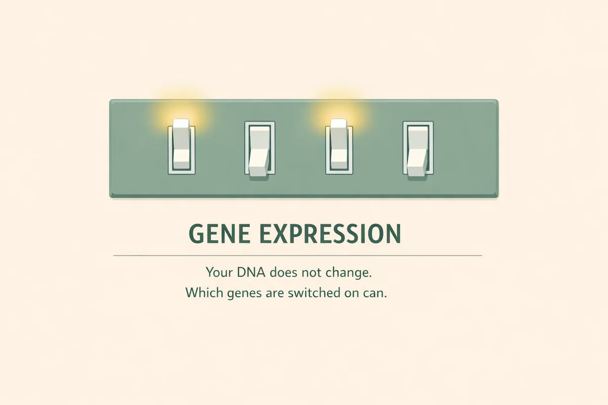 Light switches illustrating gene expression, the epigenetics of gluten